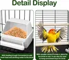 LZQ Cage pour oiseaux 46x36x62 cm - Cage métallique avec Voir les images du produit 5
