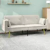 Sofa rozkładana HOMCOM, sofa rozkładana z regulowanym Podgląd zdjęcia produktu 2