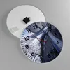 Wanduhr - Rund - Glasuhr - Boot Ozean Reise Yacht - 40x40cm Produktbild-Vorschau 2