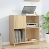 Mobile Porta Dischi Rovere Sonoma 84,5x38x89 Legno Anteprima dell’immagine prodotto 2