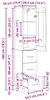 vidaXL Highboard Altholz 34,5 x 34 x 180 cm Holzwerkstoff Produktbild-Vorschau 8