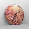 Wanduhr - Rund - Glasuhr - Wiese Blumen Sonne - 40x40cm - Produktbild-Vorschau 4