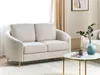 BELIANI 2-Sitzer Sofa Hellbeige Stoffbezug mit Armlehnen Produktbild-Vorschau 2