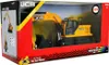 A toy excavator in its retail packaging. Produktbild-Vorschau