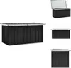vidaXL Gartenbox Anthrazit 129 x 67 x 65 cm -  Gartenboxen Produktbild-Vorschau 1