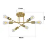 ZMH stropní lampa vintage stropní světlo E27 - 6 plamenů Náhled obrázku produktu 3