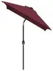 vidaXL Ombrellone con palo in metallo 300x200 cm Rosso Anteprima dell’immagine prodotto 3