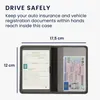kwmobile Fahrzeugschein Hülle mit Kartenfächern - Neopren Produktbild-Vorschau 4