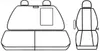 FORD TRANSIT Mk8 2013-2025 Rivestimenti per sedili Anteprima dell’immagine prodotto 18
