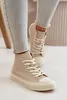 Damen Isolierte Sneakers Aus Eko Leder Beige Big Star Produktbild-Vorschau 2