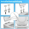 WC-Sitz mit Absenkautomatik O Form Toilettendeckel Produktbild-Vorschau 7