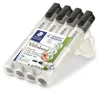 STAEDTLER 351WP4-9X Whiteboard-Marker schwarz 2,0 mm, 4 St. Produktbild-Vorschau 3