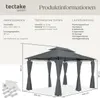 TecTake 403269, Šedá, Tmavě šeda, Polyester, Kov, Plast Náhled obrázku produktu 13