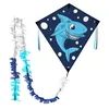 Kinderdrachen Wolkensturmer Eddy Shark 1171 Blau 75 x 75 cm Anteprima dell’immagine prodotto 1