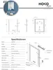 HOKO Badspiegel LED Wandspiegel 60x80cm+Uhr+ Produktbild-Vorschau 5