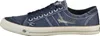A side view of a blue Dockers sneaker. Voir les images du produit