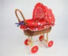 Puppenwagen aus Weide, Korbkinderwagen für Puppe Gans Produktbild-Vorschau 1