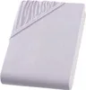 A folded jersey fitted sheet on a white background. Produktbild-Vorschau