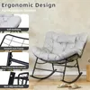 CCLIFE Schaukelstuhl Schaukelsessel Extra groß Wohnzimmer Produktbild-Vorschau 3