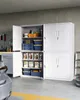 A garage or workshop setting with storage cabinets and car parts. Produktbild-Vorschau