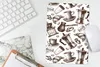 MuchoWow® Mauspad Mousepad Kaffee - Croissant - Muster Produktbild-Vorschau 5