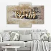 Trittico su tela 6 angeli 90x60 cm Feeby beige quadro da Anteprima dell’immagine prodotto 2