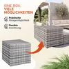 CASARIA® Auflagenbox 318L Polyrattan - Wetterfeste Garten Produktbild-Vorschau 7