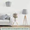 Wogati® Premium Lampenschirm E14/E27 Baumwolle |Grau / Produktbild-Vorschau 2