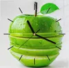 Wanduhr aus Glas mit Motiv Geschnittener Apfel- 30 x 30 cm Produktbild-Vorschau 1