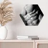 DEQORI Glasbild Echtglas 40x35 cm 'Schattenspiel' Wandbild Produktbild-Vorschau 3