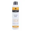 A white spray bottle of sunscreen with a gray cap and yellow and black labeling. Produktbild-Vorschau