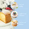 A collage of food and drink items with German text labels. Produktbild-Vorschau