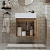 Roomart MINI-50 Badmöbel-Set 2-teilig 49 cm breit, Eiche Produktbild-Vorschau 4