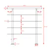 MONZANA® Treppengeländer Edelstahl Pflegeleicht 100cm mit 4 Produktbild-Vorschau 3