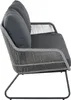 SIENA GARDEN Kansas Lounge 2er Bank, grau Produktbild-Vorschau 5