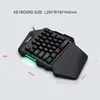 HXSJ V100 Mini herní klávesnice s 35 klávesami, LED Náhled obrázku produktu 7