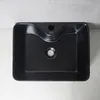 Umywalka Nablatowa Ceramiczna Matowa Czarna 48X38 Podgląd zdjęcia produktu 3