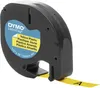 DYMO LetraTag-Band, Plastik 12mm x 4m schwarz->gelb Anteprima dell’immagine prodotto 1