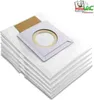 A stack of white vacuum cleaner bags with a cardboard attachment. Produktbild-Vorschau