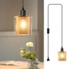 ZMH Lampada a sospensione vintage 1 fiamma vetro oro luce a Anteprima dell’immagine prodotto 1