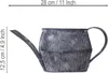 Dekorative Metallkanne im Vintage-Stil mit Rillenstruktur Produktbild-Vorschau 4