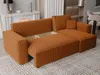 A modern sectional sofa with a storage compartment is shown in a living room setting. Produktbild-Vorschau