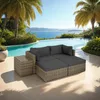 Rattan Lounge San Domino mit Aluminiumgestell für 2 bis 4 Produktbild-Vorschau 9