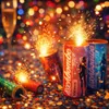 4 bomby na stůl Party popper Silvestrovský stolní ohňostroj Náhled obrázku produktu 4