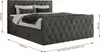 MKS MEBLE Boxspringbett 180 x 200 cm mit Bettkasten, Bett Produktbild-Vorschau 7