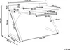 BELIANI Schreibtisch Weiß / Heller Holzfarbton 120 x 60 cm Produktbild-Vorschau 6