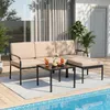 COSTWAY, set da salotto da giardino composto da 3 pezzi, Anteprima dell’immagine prodotto 8