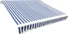 Markisenbespannung Canvas Blau & Weiß 3 x 2,5 m (ohne Produktbild-Vorschau 1