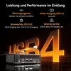 A mini PC with marketing text and graphics highlighting its features. Produktbild-Vorschau