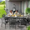 di volio Gartentisch BARLETA aus Aluminium in Holzoptik Produktbild-Vorschau 10